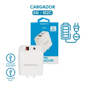 Cargador USB - Tipo C - SG-102C