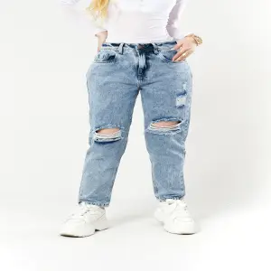 DCN798 Jean Mom fit rígido Sencillo