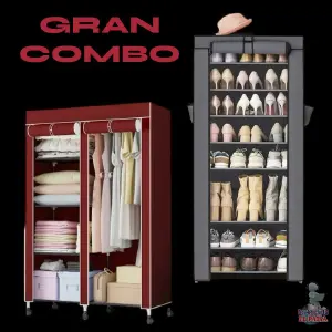 COMBO ARMARIO + ZAPATERO TELON: La solución ideal para optimizar tu espacio - COMBO ARMARIO + ZAPATERO TELON