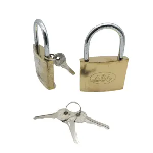 CANDADO 63MM DORADO