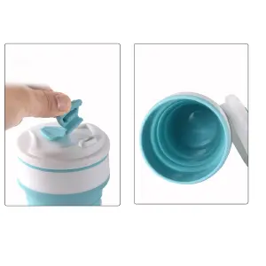 Vaso Taza Plegable Reutilizable 500ml