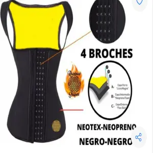 CHALECO REDUCTOR NEOTEX DAMA CON BROCHES