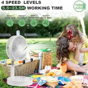 Ventilador Recargable Portátil