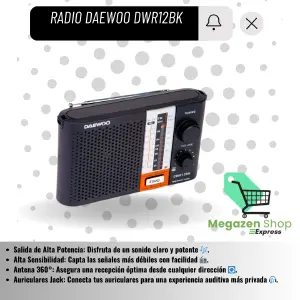 RADIO DAEWOO DWR12BK