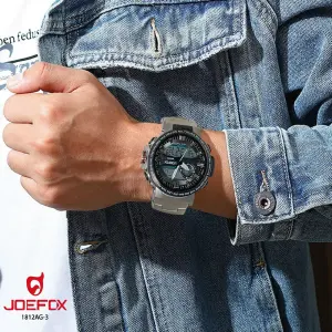 RELOJ JOEFOX DOBLE HORA HOM 1812AG-3