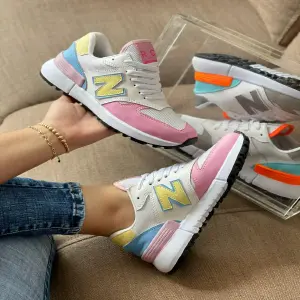 Tenis New Balance Dama Blanco Rosa