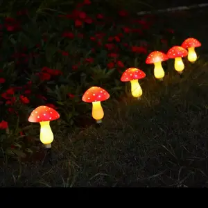 EXTENSION HONGOS LED LUZ SOLAR: Ilumina tu jardín con estilo - EXTENSION HONGOS LED LUZ SOLAR