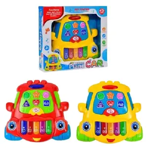 PIANO DIDACTICO MUSICAL CARRO PARA BEBÉ