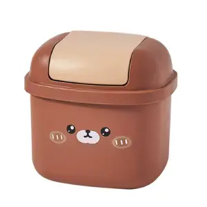 Mini Basurera Escritorio Tapa GiratoriaC