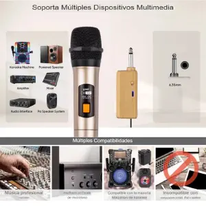 Micrófono Profesional Inalámbrico