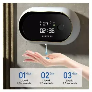 DISPENSADOR DE JABON CON RELOJ