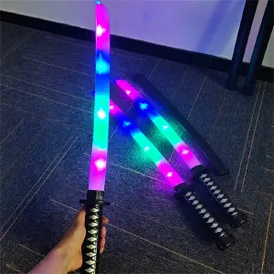 Juguete Katana-Sable de luz LED y sonido