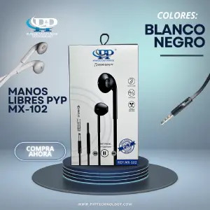 Audífonos MANOS LIBRES PYP MX-102: Experimenta la Libertad de Sonido - MANOS LIBRES PYP MX-102