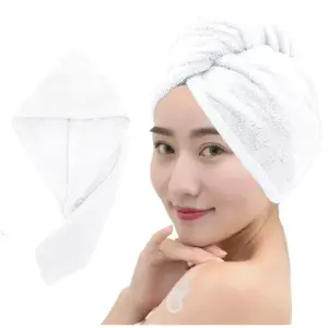 Toalla Cabello Micro Fibra Blanco Secado