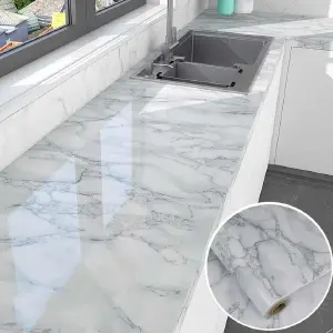 ROLLO ADHESIVO MARMOL GRIS/CLARO 2MTX60C