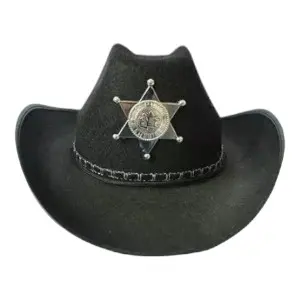 Sombrero de sheriff de vaquero