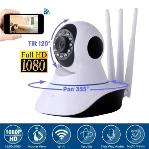 Cámara De Seguridad Ip  Wi-fi Infraroja