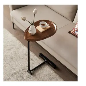 Mesa Huevo Madera Armable Sala Estar 1