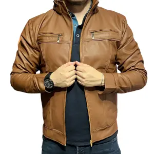 Chaqueta hombre Cuerotex-Piloto-Miel