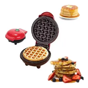 Mini Wafflera Electrica Antiadherente