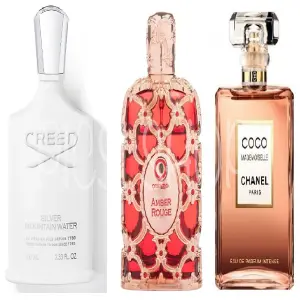 Combo Creed/Amber Rouge/Coco Chanel