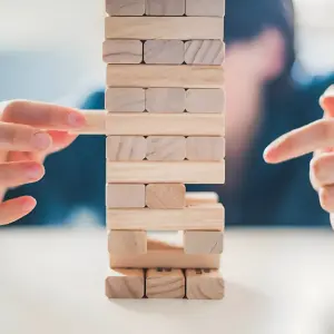 JENGA TORRE BLOQUES MADERA PEQUEÑA