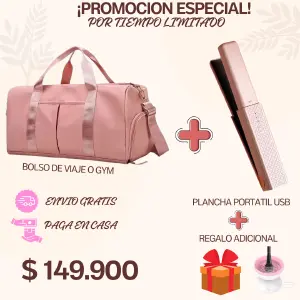 BOLSO DE VIAJE O GYM+ PLANCHA+ LIMPIA BR