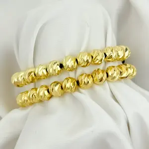 2 Pulseras para Parejas Balín 8 mm Itali