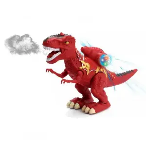 Tiranosaurio Rex Rojo Vapor Luces Juguet