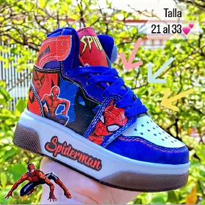BOTA SPIDERMAN LUCES