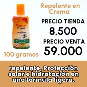 Repelente en Crema con Filtro Solar
