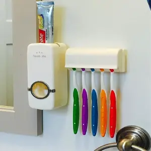 DispensadorDeCremaDentalConPortaCepillos