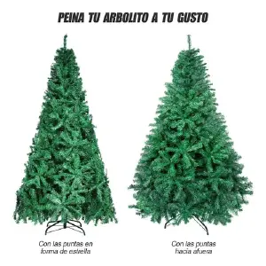 Arbol De Navidad Robusto 2.10 M Verde 13