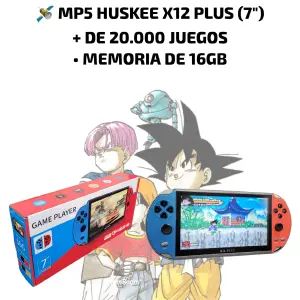 mp5 huskee x12 plus (7") + 20000 juegos