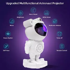 Proyector Galaxias Luna Astronauta Bluet