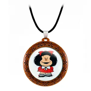 Collar Mafalda Comic Mujer Detalle