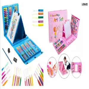 MEGA SET ARTE AZUL 208 PIEZAS