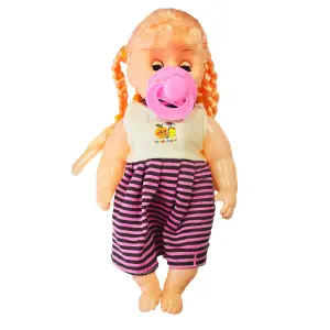 Muñeca Bebe Vestido Chupo Bebe Bolso Jug