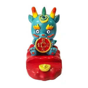 Dragon Chino Azul Feng Shui Sabiduria Fi
