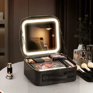 BOLSA DE MAQUILLAJE BELLEZA CON LUCES