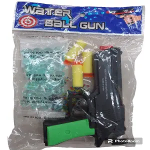 pistola sencilla de hidrogel y dardos