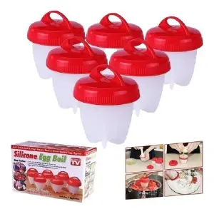Moldes Cocinar Hervir Huevos Silicone Eg