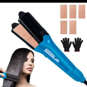 Plancha para cabello con estampado 3D