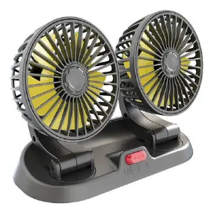 Ventilador doble portatil para carro 12V