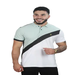 CAMISETAS TIPO POLO COMBINADA 047B-PISTA