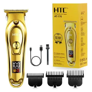 MAQUINA AFEITADORA RECARGABLE HTC 176