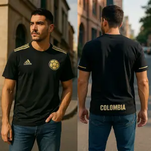 Camiseta Colombia Hombre Gold