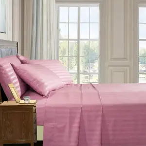 Juego Sabanas Cama QUEEN Rosa de Lujo
