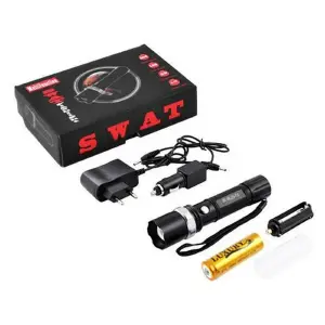 Linterna Tactica Swat Led Metálica Recar
