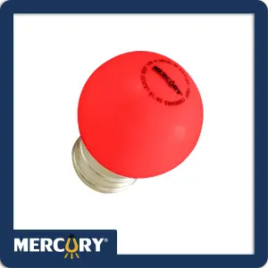BOMBILLO LED PINPON 1W E27 ROJO
